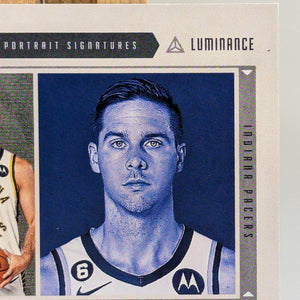 2022-23 Panini Chronicles Luminance TJ McConnell /25 Auto Portrait FRENLY BRICKS - Open 7 Days