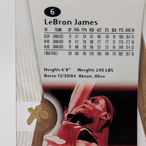 2006-07 Fleer EX #6 LeBron James FRENLY BRICKS - Open 7 Days