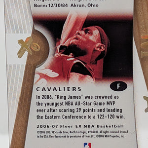 2006-07 Fleer EX #6 LeBron James FRENLY BRICKS - Open 7 Days