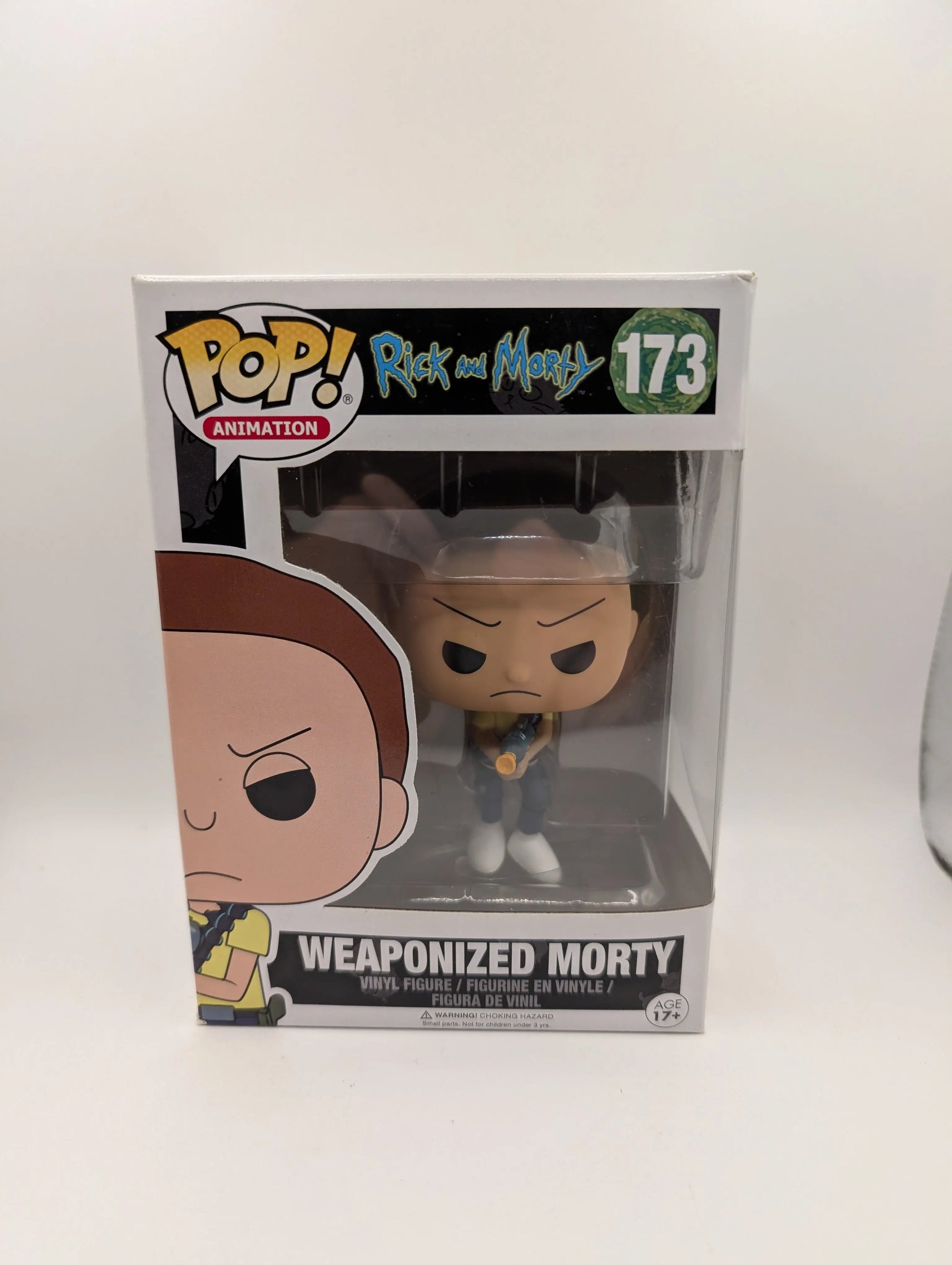 FUNKO POP VINYL - ANIMATION - RICK AND MORTY - WEAPONIZED MORTY - #173 FRENLY BRICKS - Open 7 Days