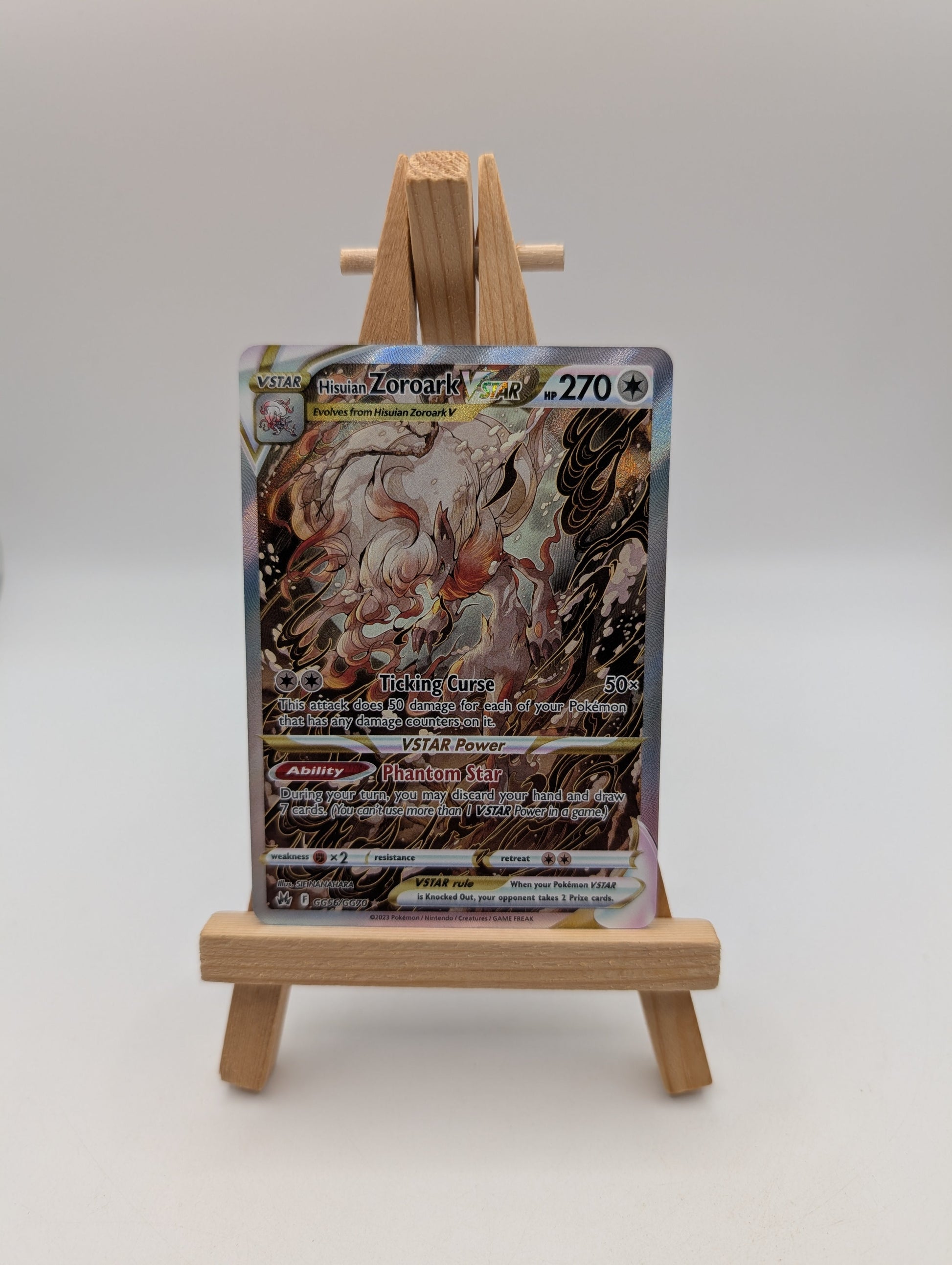 Hisuian Zoroark VSTAR GG56/GG70 Full Art Pokemon SWSH Crown Zenith Near Mint FRENLY BRICKS - Open 7 Days