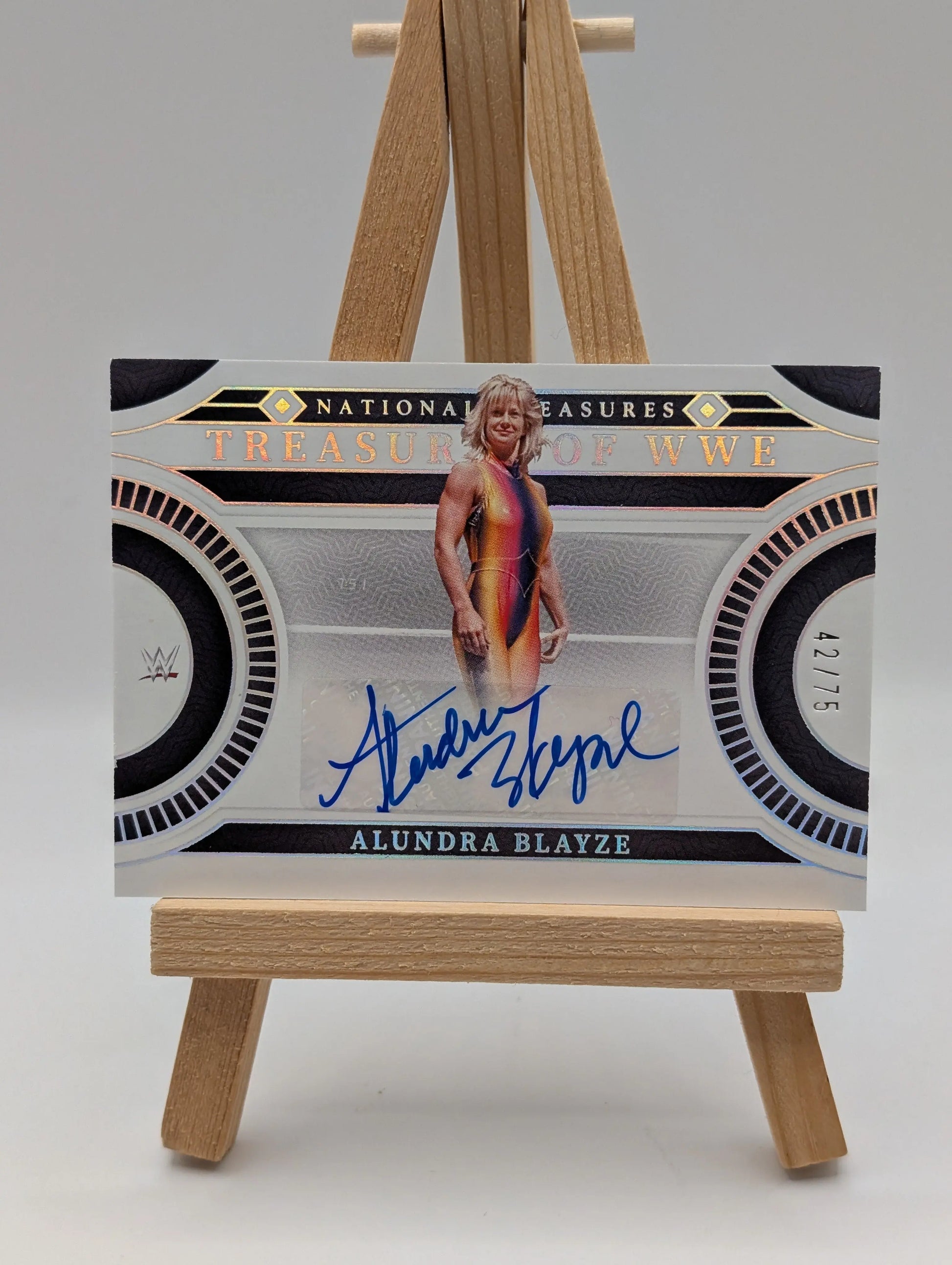 2024 National Treasures WWE Treasures of WWE Auto Holo Alundra Blayze /75 FRENLY BRICKS - Open 7 Days