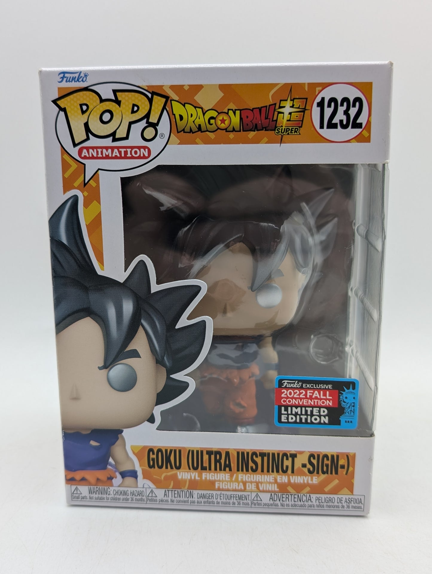 Funko Pop! Dragon Ball Goku Ultra Instinct Sign #1232 2022 Fall NYCC