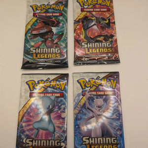 Pokemon Shining Legends Booster Packs Art Set x4 New & Sealed Sun Moon FRENLY BRICKS - Open 7 Days