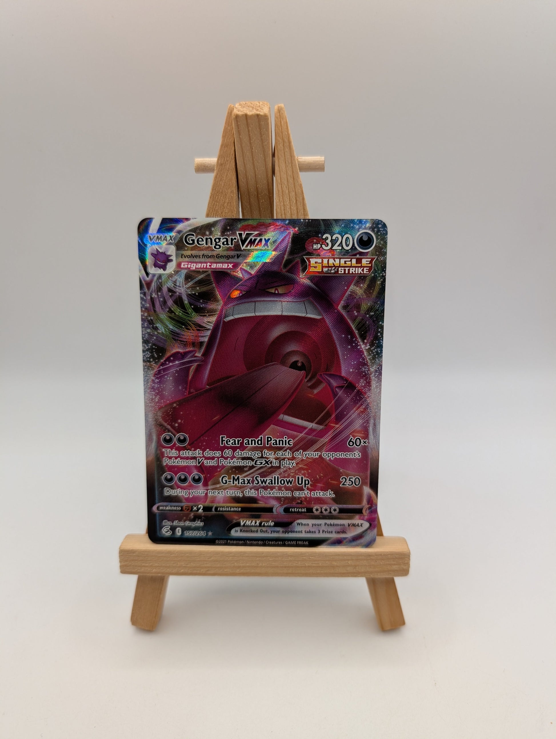Gengar VMAX 157/264 | Fusion Single Strike | Pokémon Card TCG FRENLY BRICKS - Open 7 Days