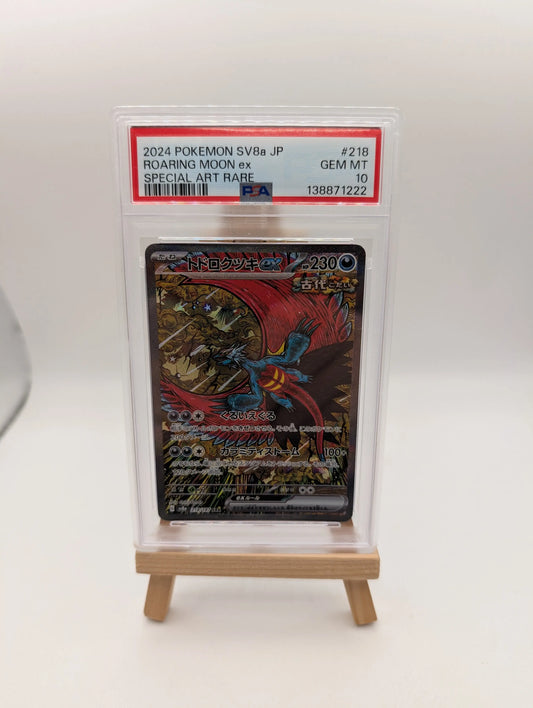 Roaring Moon EX 218/187 Special Art Rare Pokemon Japanese PSA 10 FRENLY BRICKS - Open 7 Days