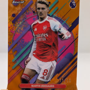 2025-26 TOPPS FINEST PREMIER MARTIN ODEGAARD RARE Orange Refractor /15 FRENLY BRICKS - Open 7 Days