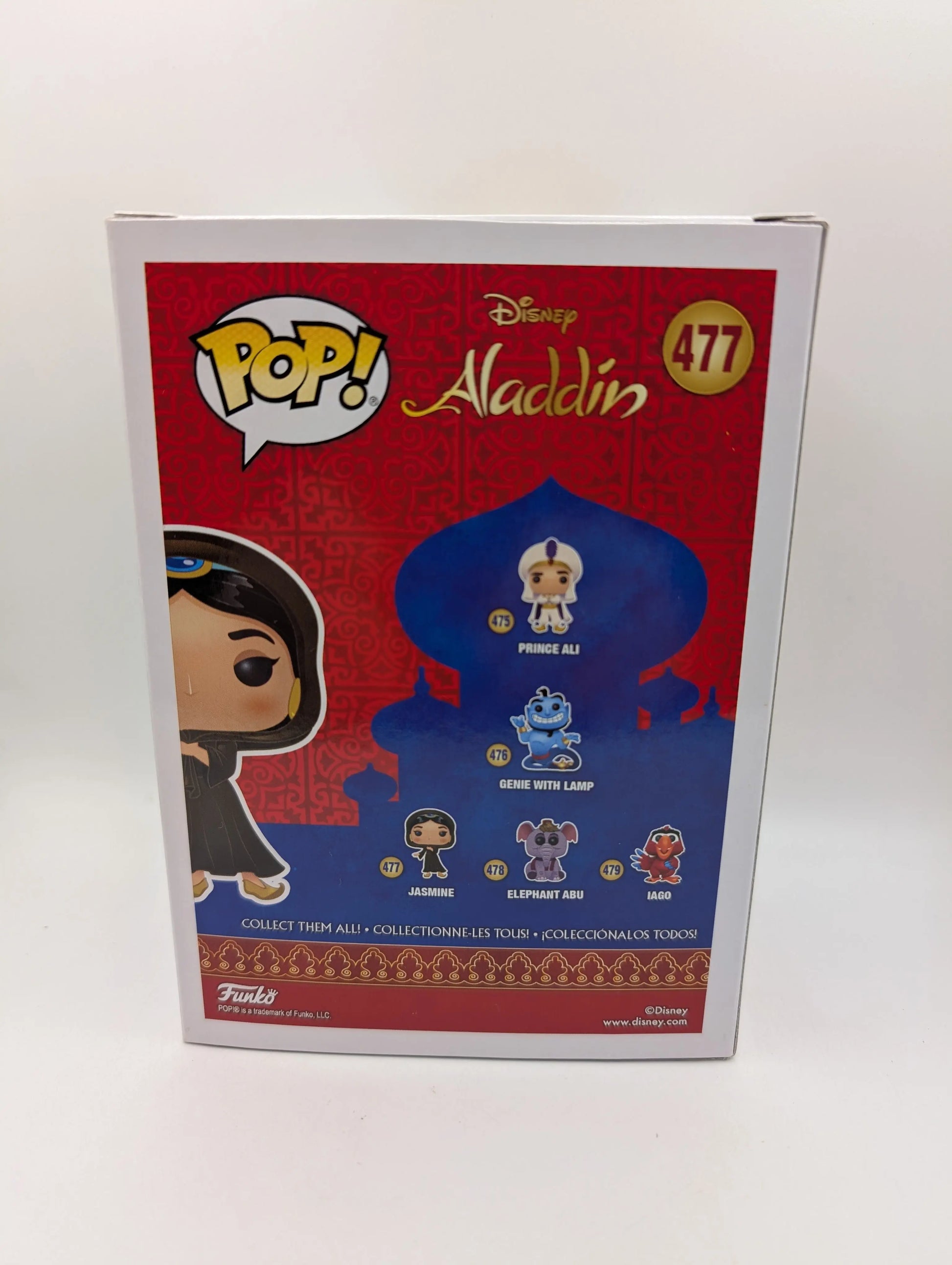 Jasmine - Funko Pop Vinyl - 477 - Aladdin - Disney FRENLY BRICKS - Open 7 Days