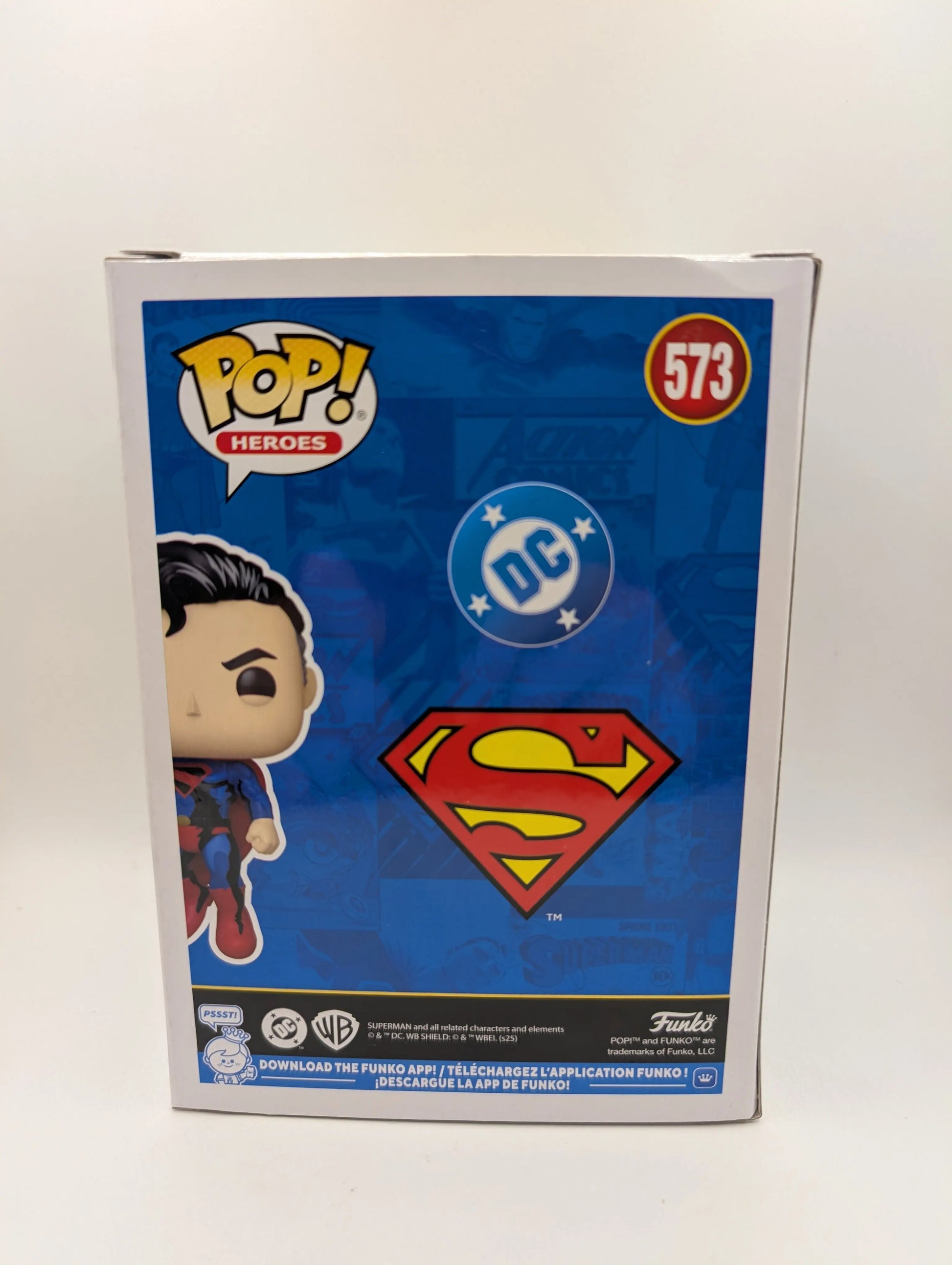 DC Comics - Superman Retro Comic (Flying) Pop! 2025 NYCC Vinyl Figure (RS) #573 FRENLY BRICKS - Open 7 Days
