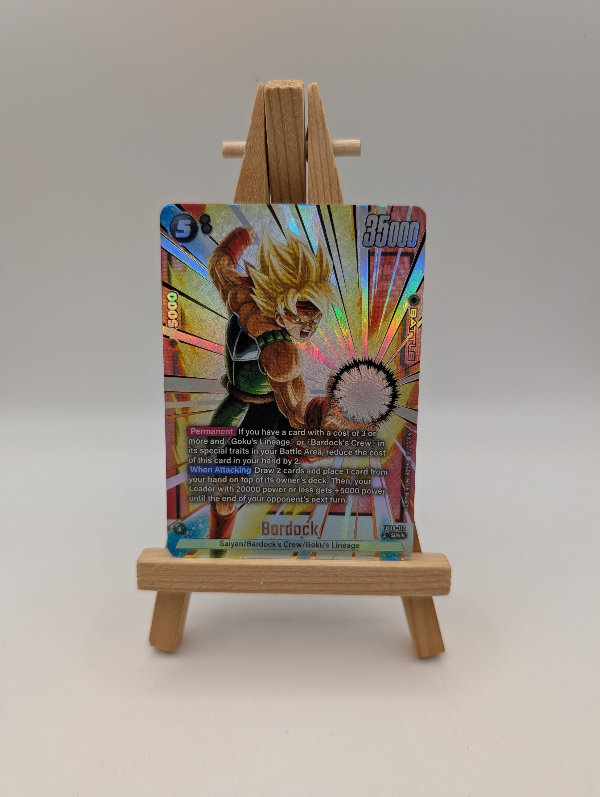 Bardock FB08-112 SR Alternate Art  Dragon Ball FUSION WORLD English Card FRENLY BRICKS - Open 7 Days
