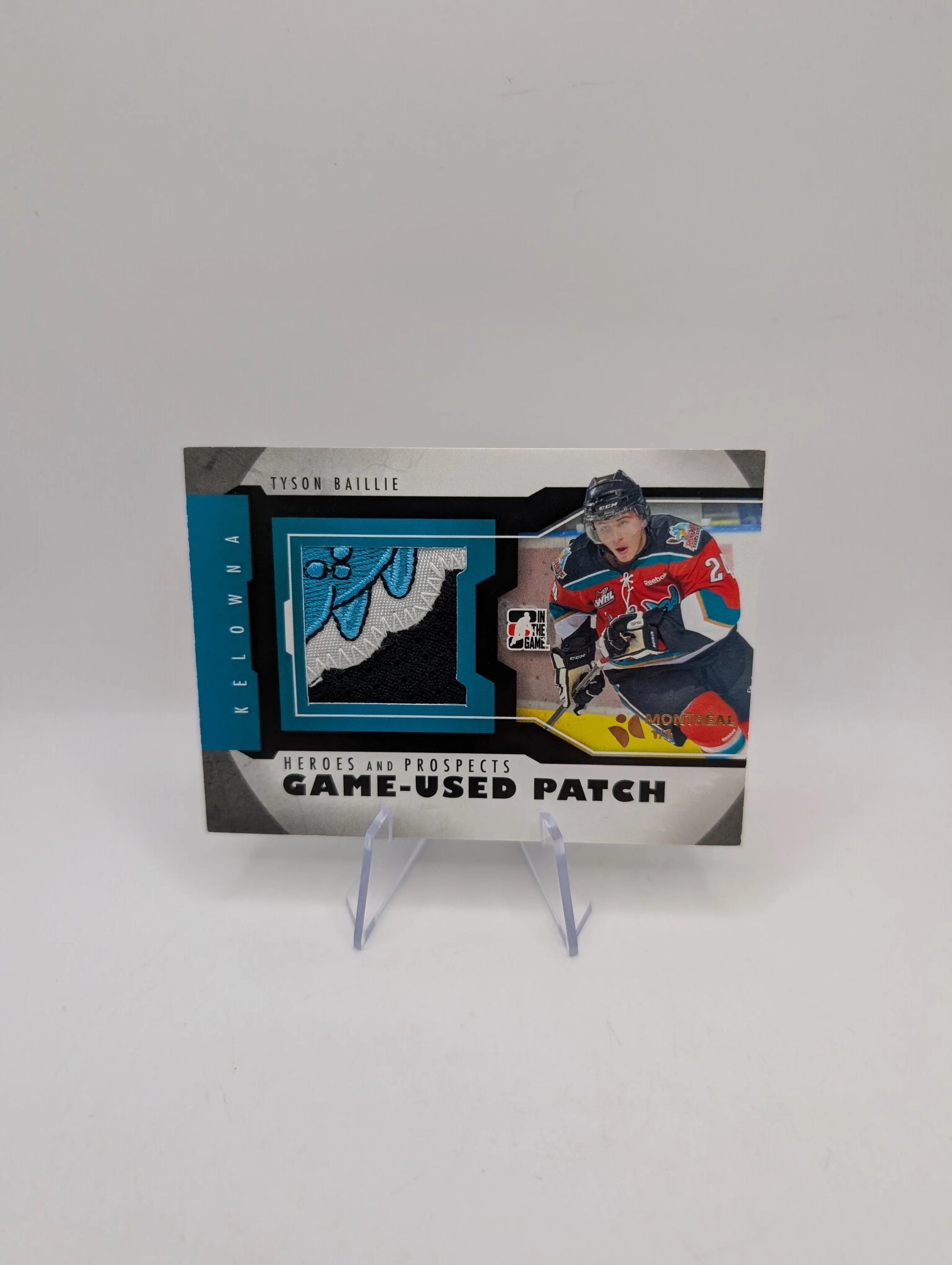 2012 ITG Heroes and Prospects Game-Used 1/1 Tyson Barrie Baillie #M-04 Rookie RC FRENLY BRICKS - Open 7 Days