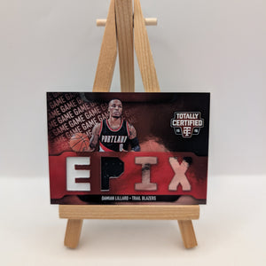 2015 Totally Certified EPIX Game Dual Memorabilia /99 Damian Lillard BLAZERS FRENLY BRICKS - Open 7 Days