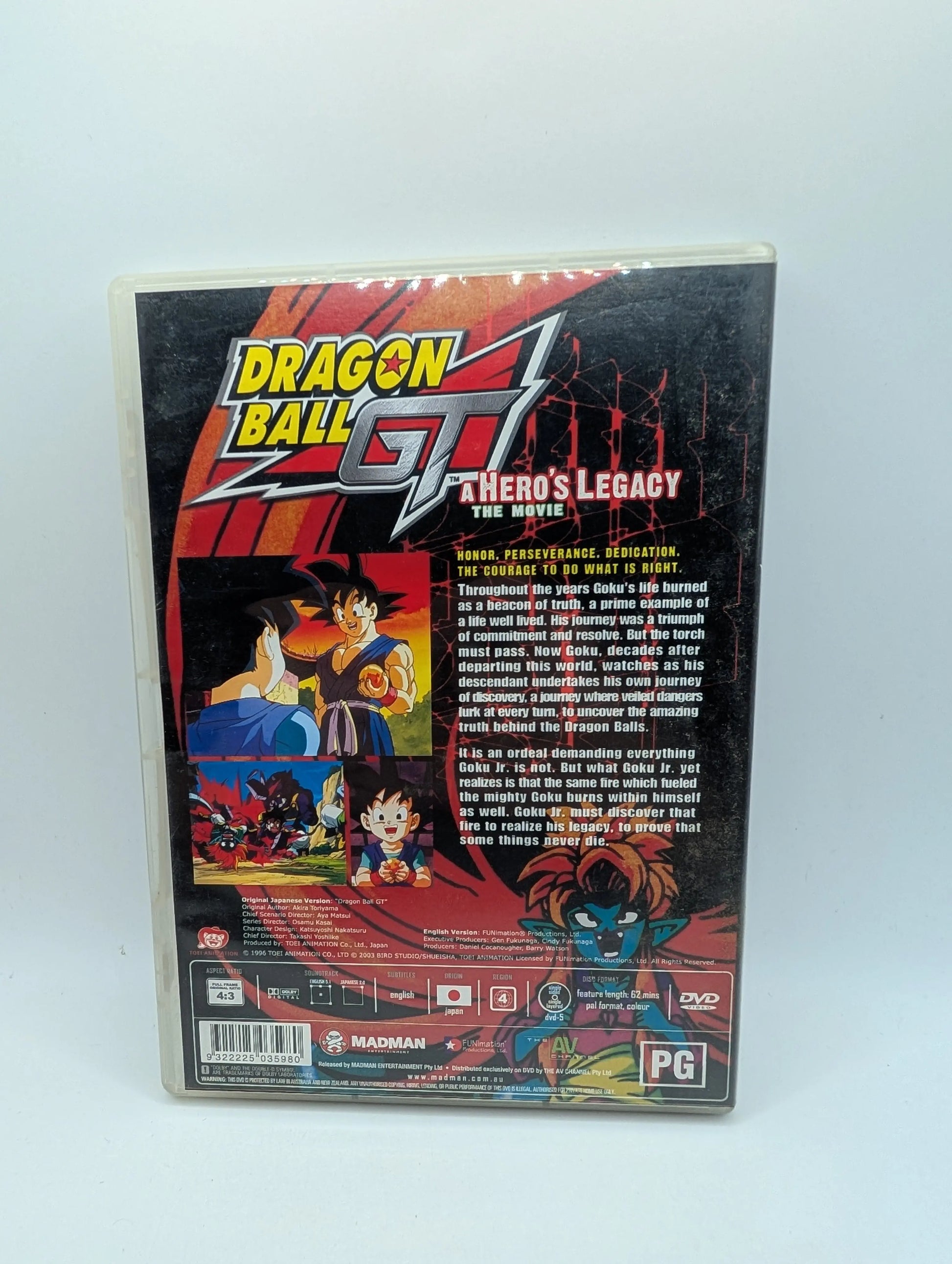 Dragon Ball GT: The Movie - A Heros Legacy (DVD, 2004, Uncut) FRENLY BRICKS - Open 7 Days
