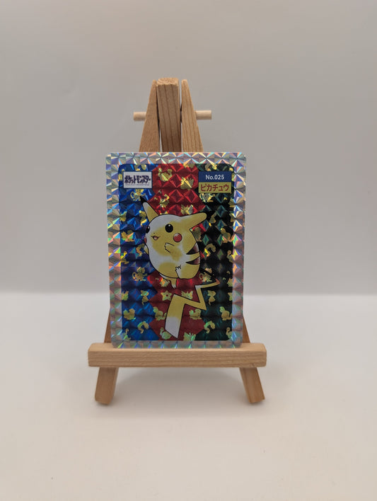 Pikachu No. 025 Prism Topsun Top Sun 1995  Pokemon Card Japanese FRENLY BRICKS - Open 7 Days