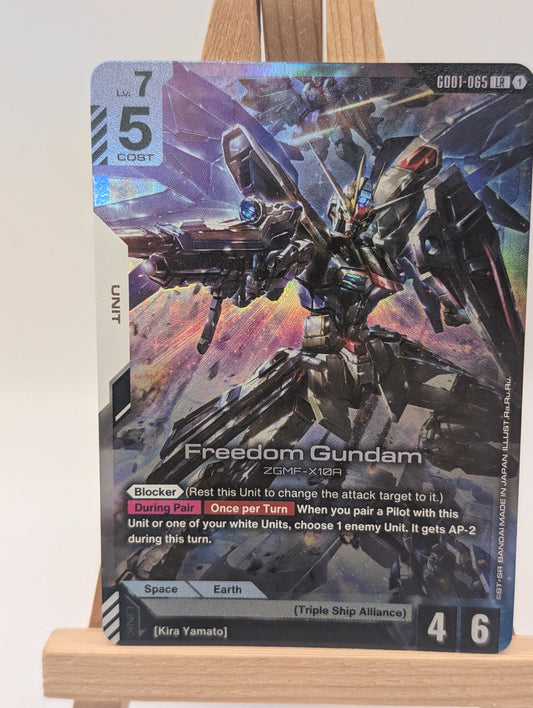 Freedom Gundam - Gundam Card Game Newtype Rising - GD01-065 - LR FRENLY BRICKS - Open 7 Days