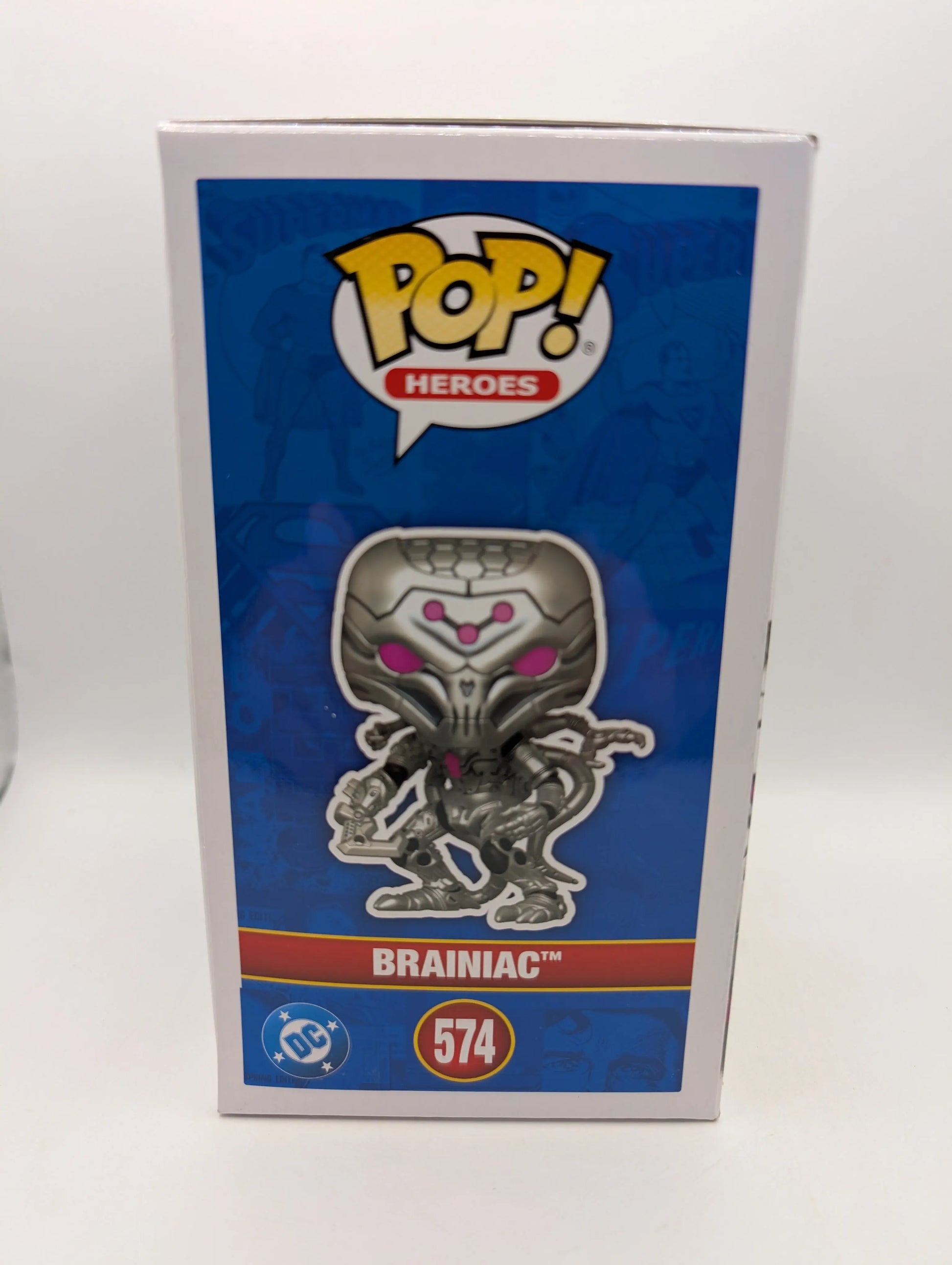 Funko Pop! DC Superman Brainiac #574 NYCC 2025 Shared Sticker FRENLY BRICKS - Open 7 Days