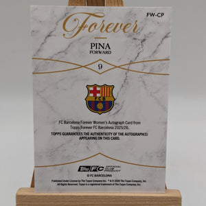 Topps Barcelona Forever Claudia Pina Auto /99 FRENLY BRICKS - Open 7 Days