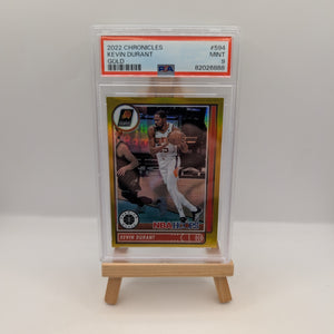 Kevin Durant 2022-23 Chronicles NBA Hoops Gold /10 Psa 9 POP 2 FRENLY BRICKS - Open 7 Days