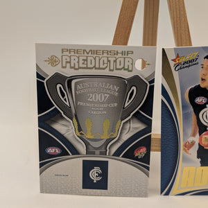 2007 Select AFL Supreme Predictor Carlton +Draft Rookie PDR3 Shaun Grigg FRENLY BRICKS - Open 7 Days