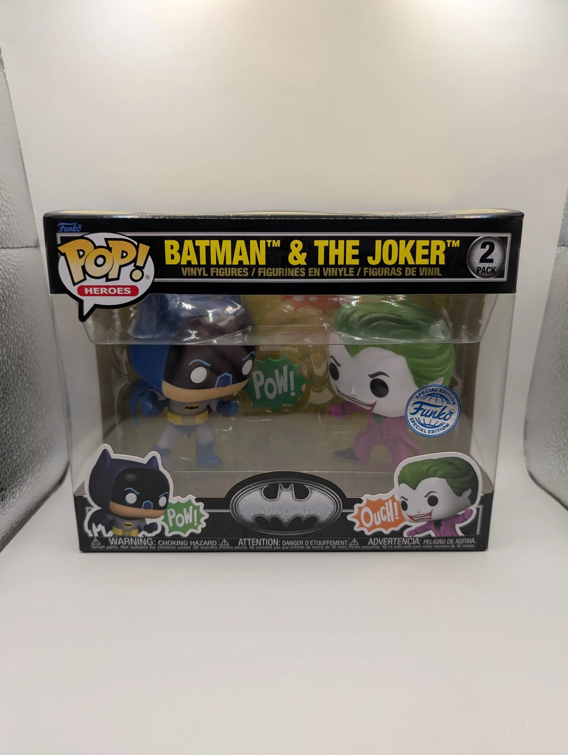 Batman -Batman & The Joker (1966) 85th Anniversary Pop! Vinyl Figure (RS) 2-Pack FRENLY BRICKS - Open 7 Days