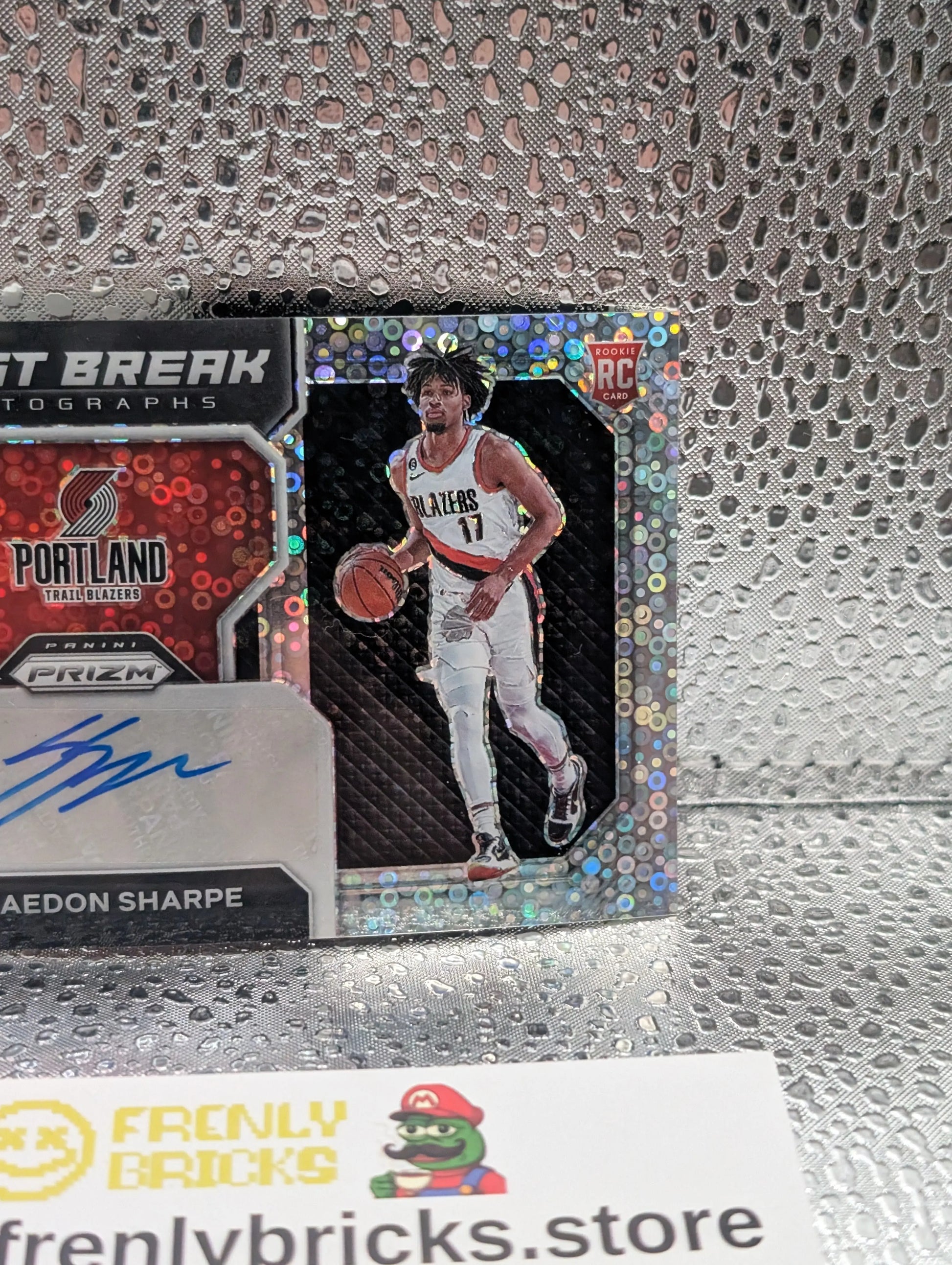 2022-23 SHAEDON SHARPE Panini Prizm - Fast Break Rookie Autographs #FBR-SSB FRENLY BRICKS - Open 7 Days