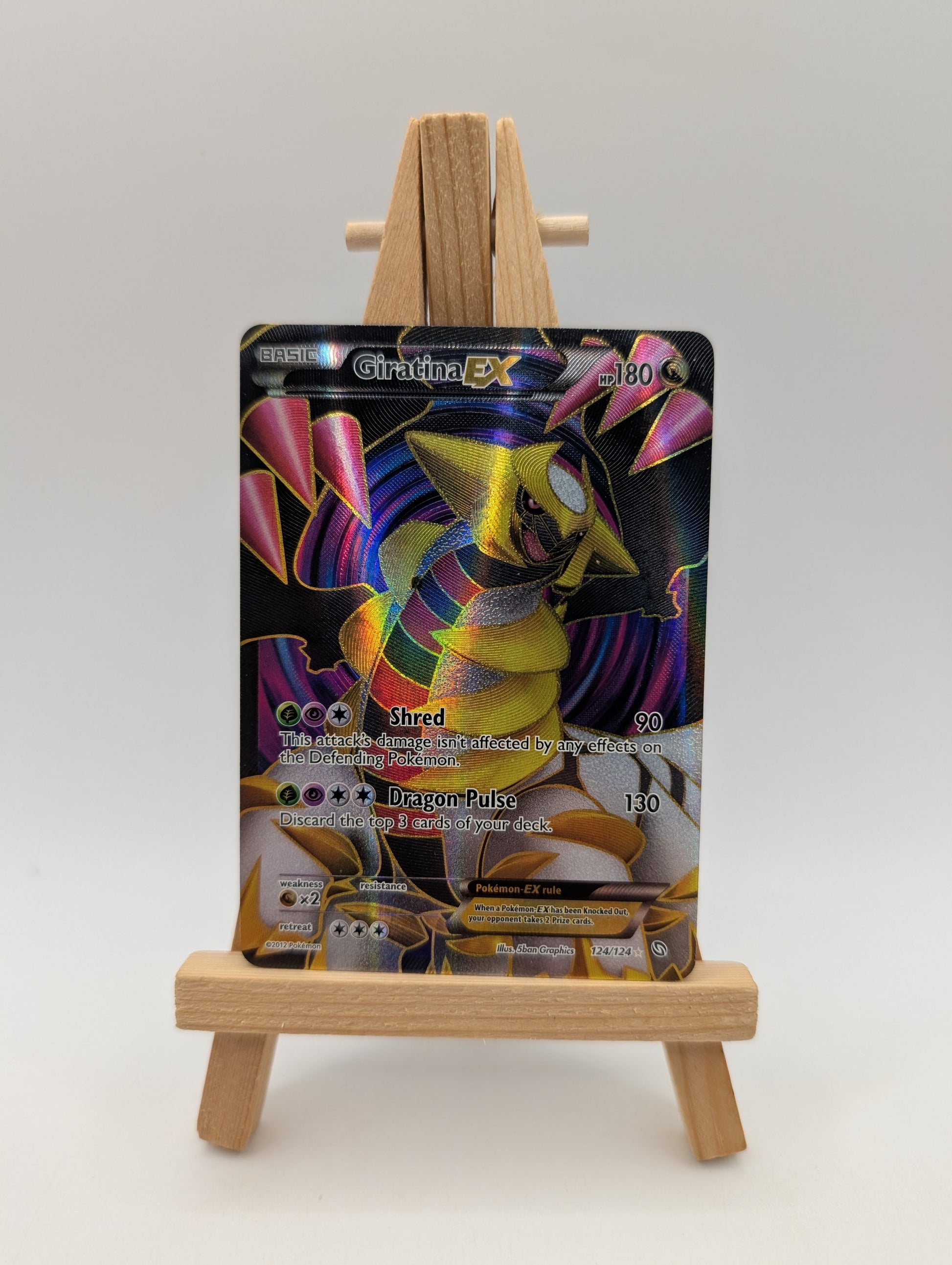 2012 Pokemon Giratina EX #124/124 Dragons Exalted Ultra Rare Holo LP #2 FRENLY BRICKS - Open 7 Days