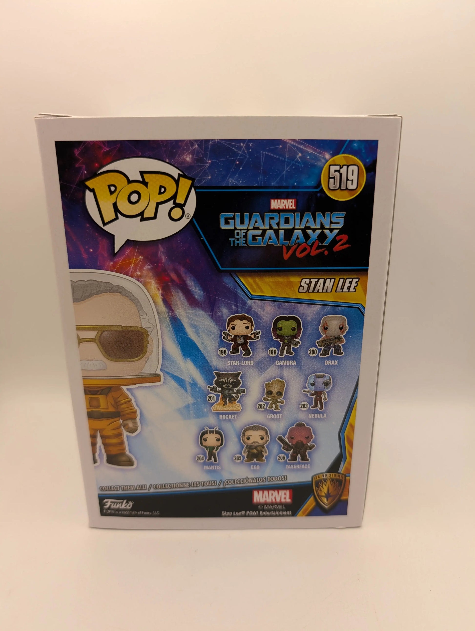 Pop Vinyl Figure Pop Marvel Guardians of The Galaxy Vol 2 Stan Lee #519 2019 FC FRENLY BRICKS - Open 7 Days