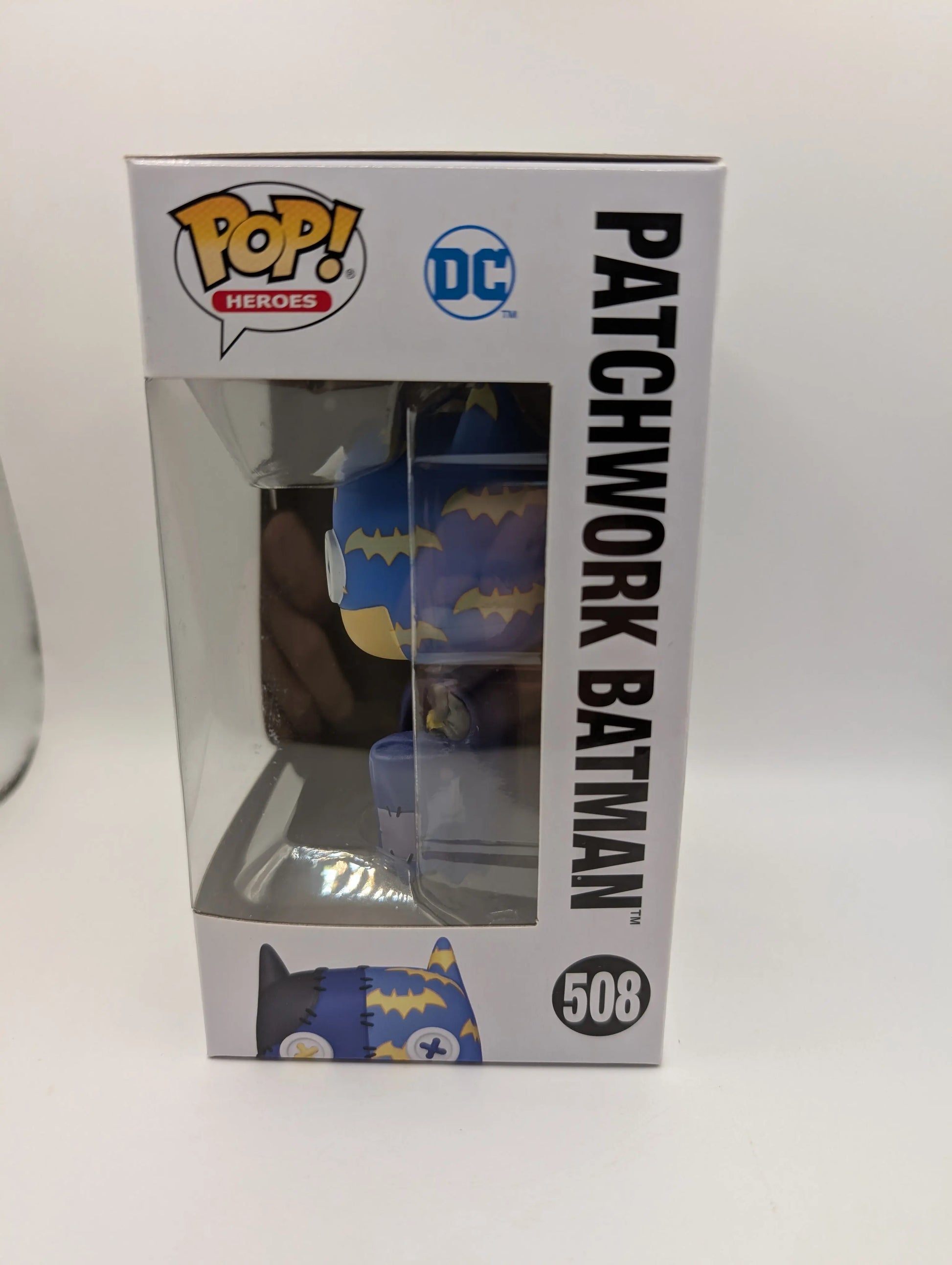 DC Comics - Patchwork Batman Pop! Vinyl Figure #508 FRENLY BRICKS - Open 7 Days