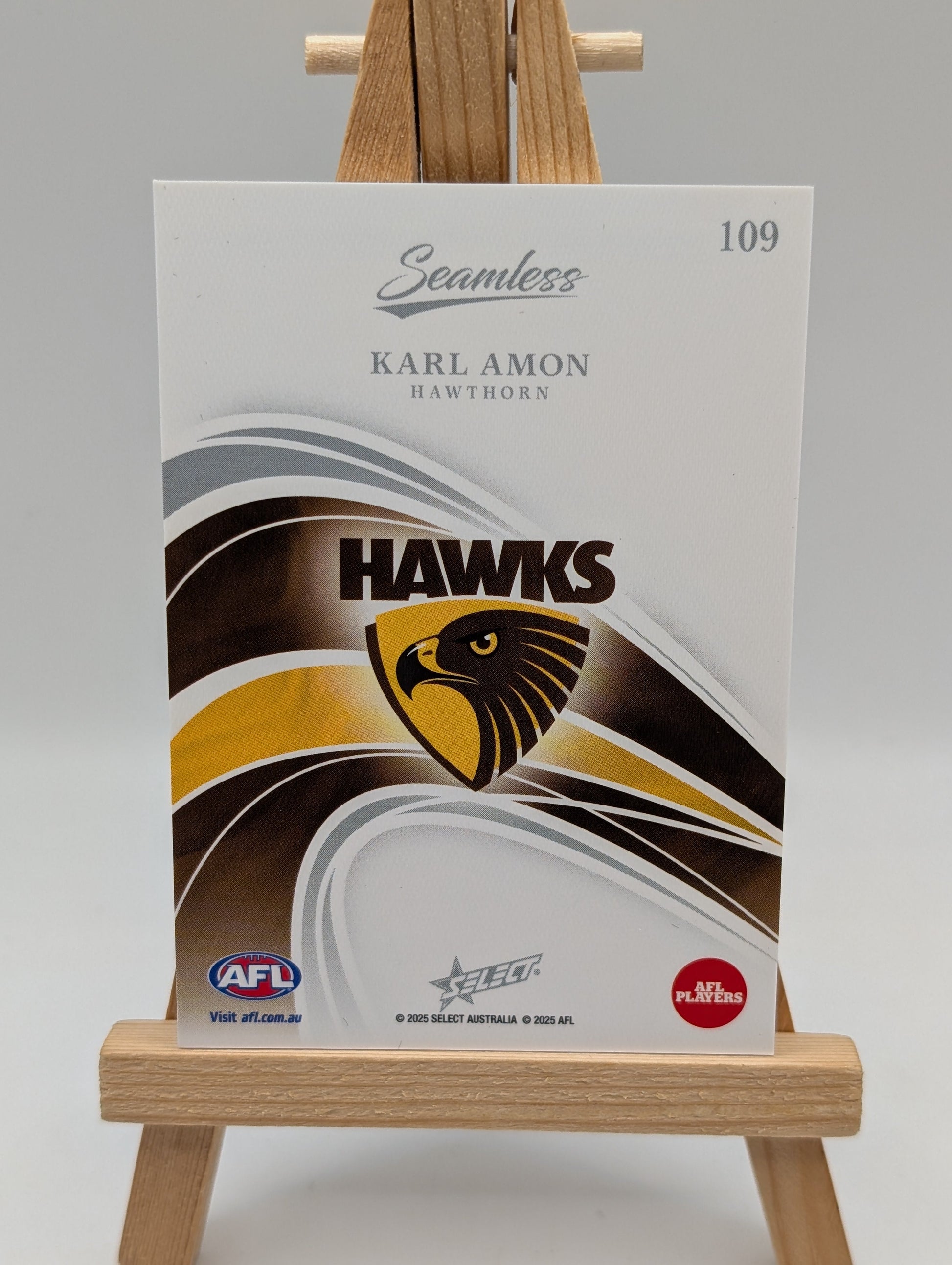 2025 AFL Select Seamless Karl Amon Base /95 FRENLY BRICKS - Open 7 Days