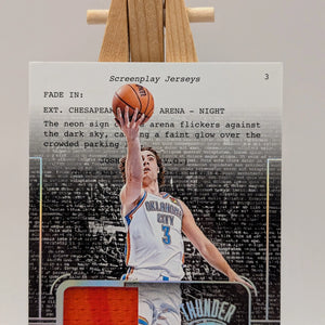 2023 Noir Screen Play Jerseys Josh Giddey Game Worn Patch /99 FRENLY BRICKS - Open 7 Days