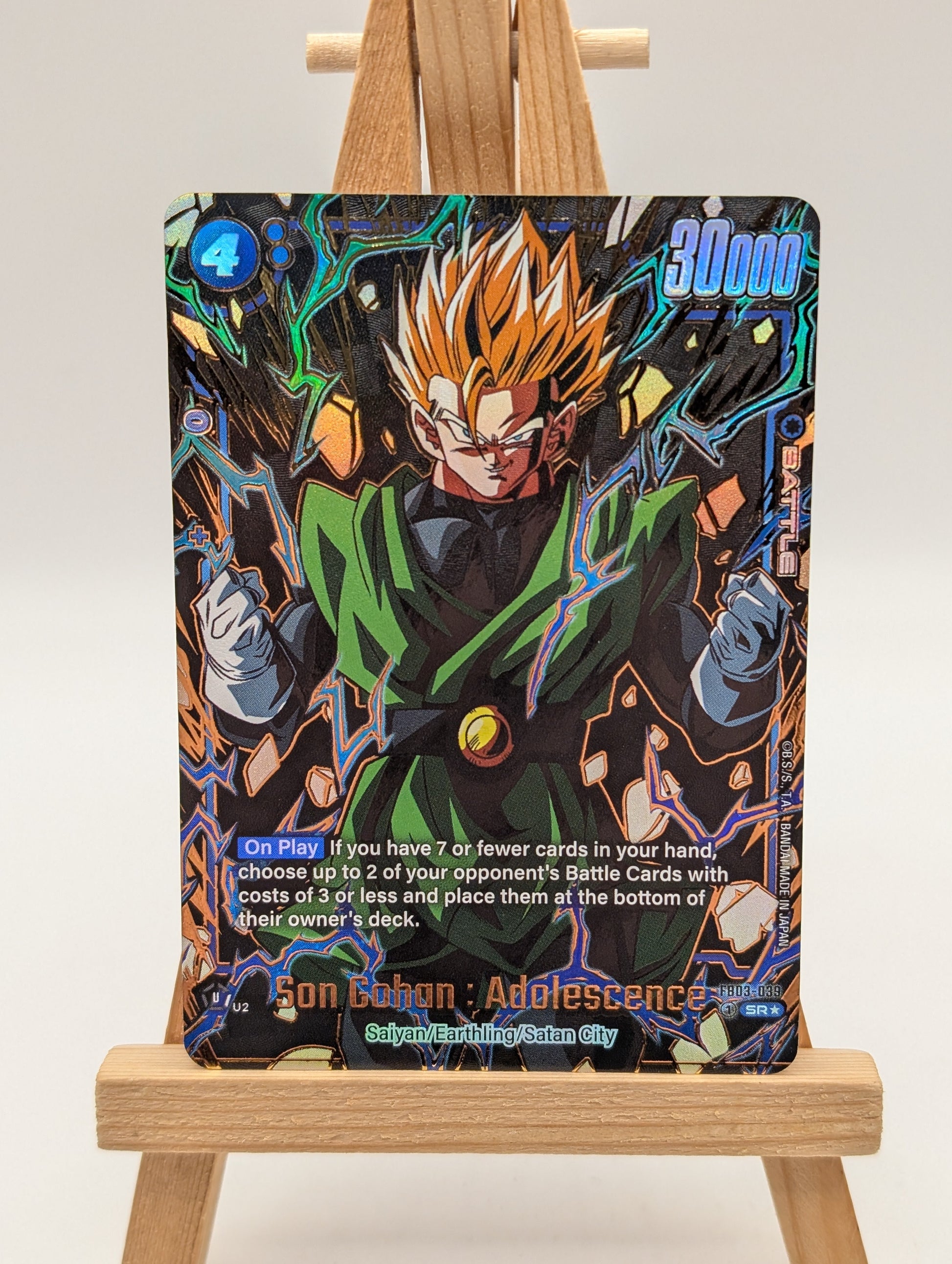 Dragon Ball  - Son Gohan : Adolescence FB03-039 (SR) Raging Roar Alt Art English FRENLY BRICKS - Open 7 Days