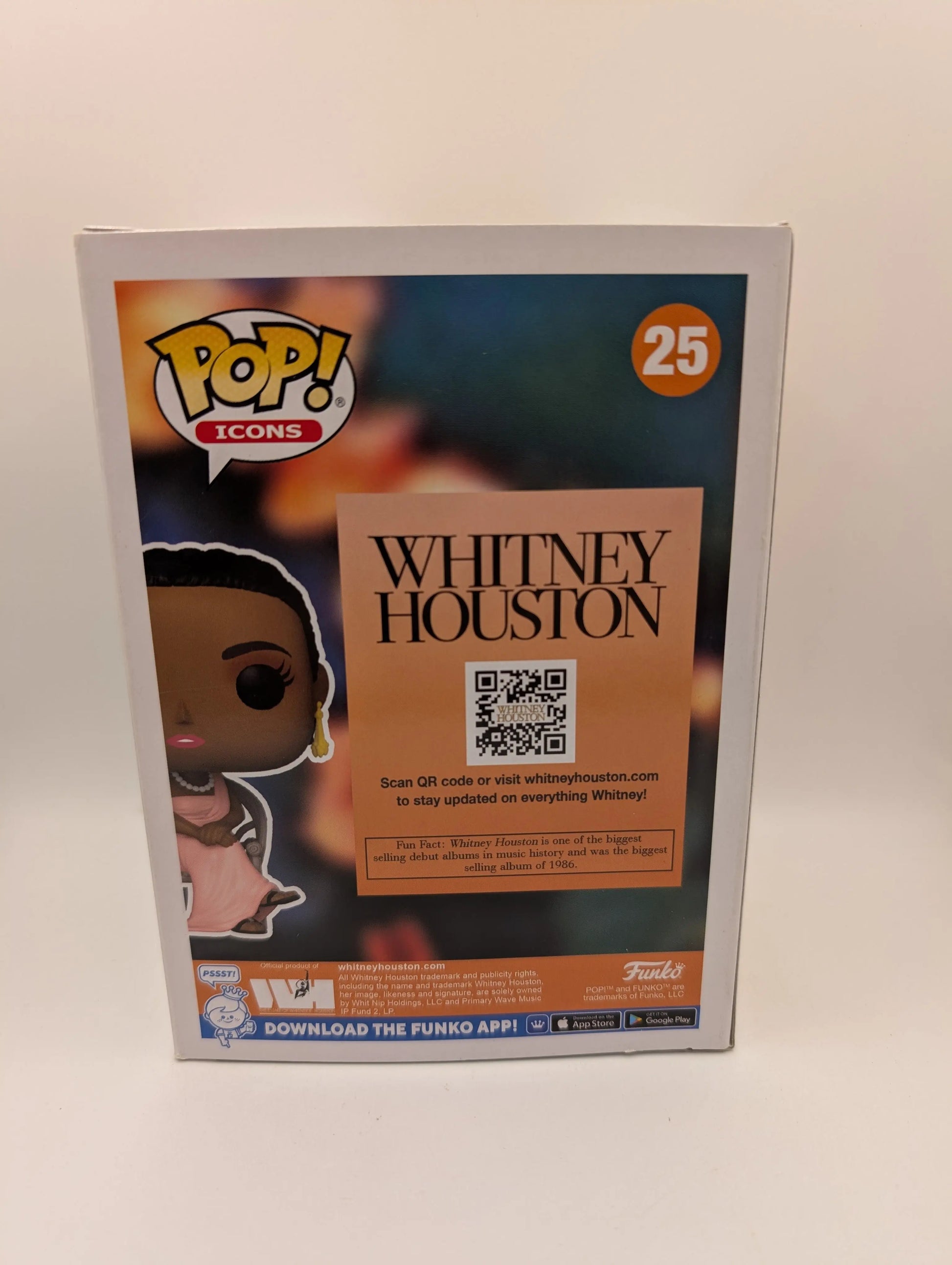 Funko Pop Vinyl Figure - Whitney Houston # 25 FRENLY BRICKS - Open 7 Days