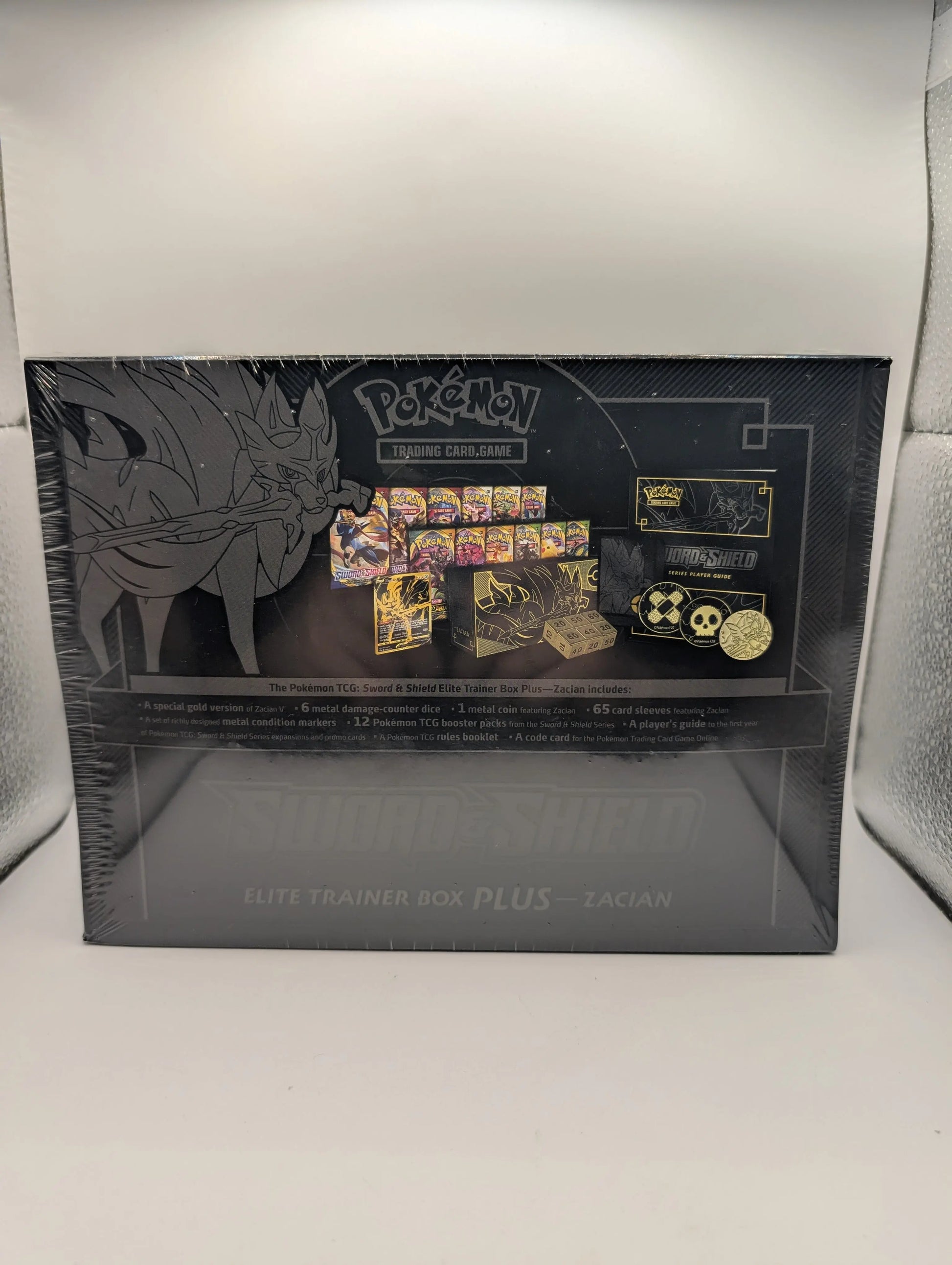 Pokemon TCG Sword & Shield Zacian ETB Elite Trainer Box Plus Factory Sealed FRENLY BRICKS - Open 7 Days