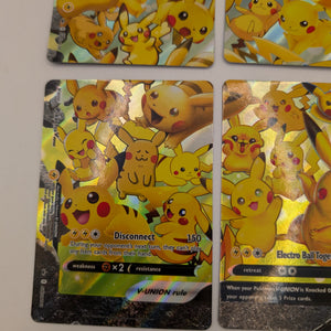 Pikachu V-Union - SWSH139-142 - Pokemon TCG: Celebrations Promo 4 Card Set FRENLY BRICKS - Open 7 Days