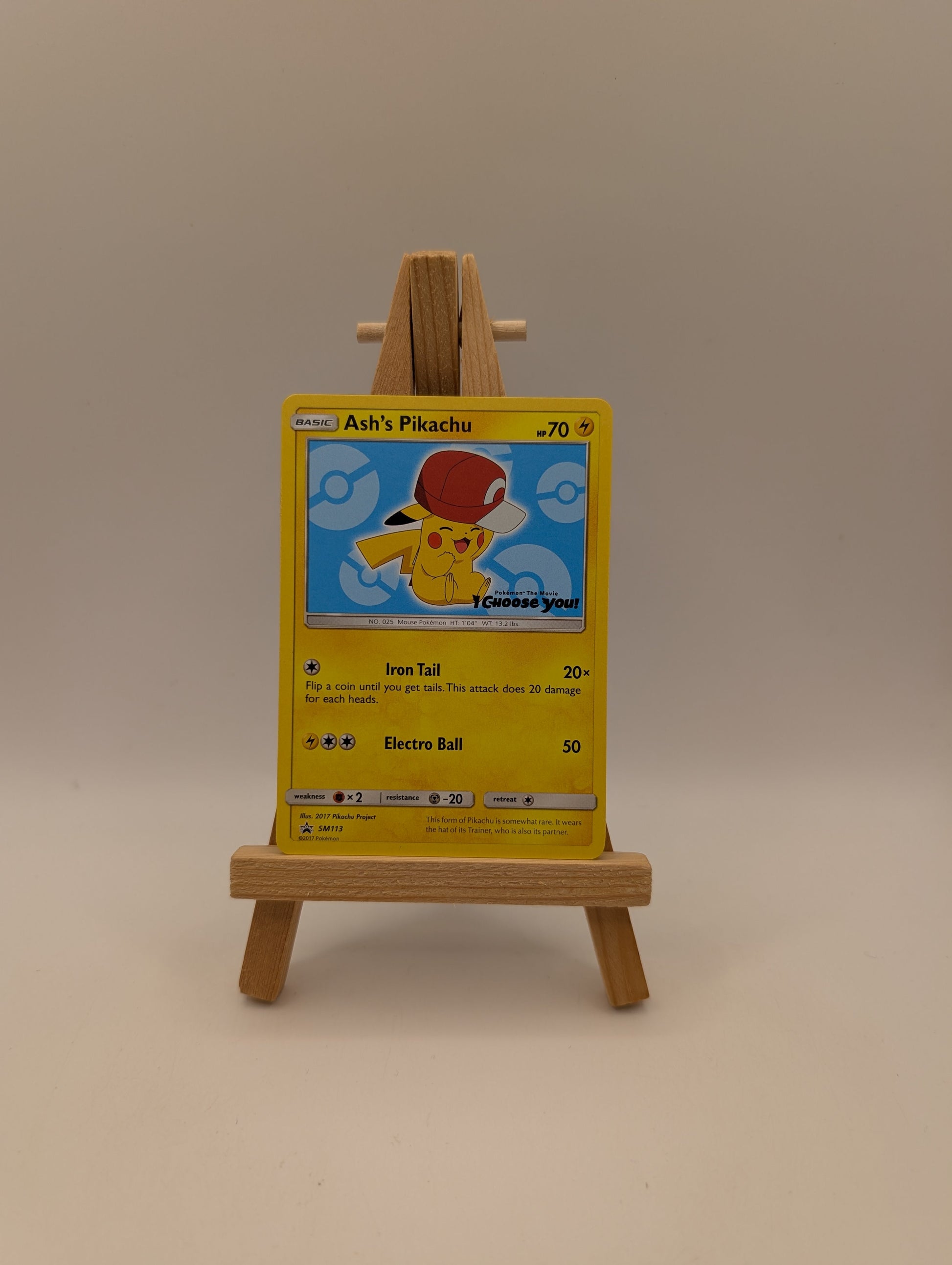 Ash's Pikachu SM113 Non Holo SM Promos - Pokemon Card FRENLY BRICKS - Open 7 Days