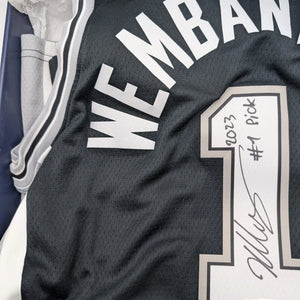 Victor Wembanyama Signed Nike Icon Jersey with 2023 #1 Pick Inscription Fanatics FRENLY BRICKS - Open 7 Days
