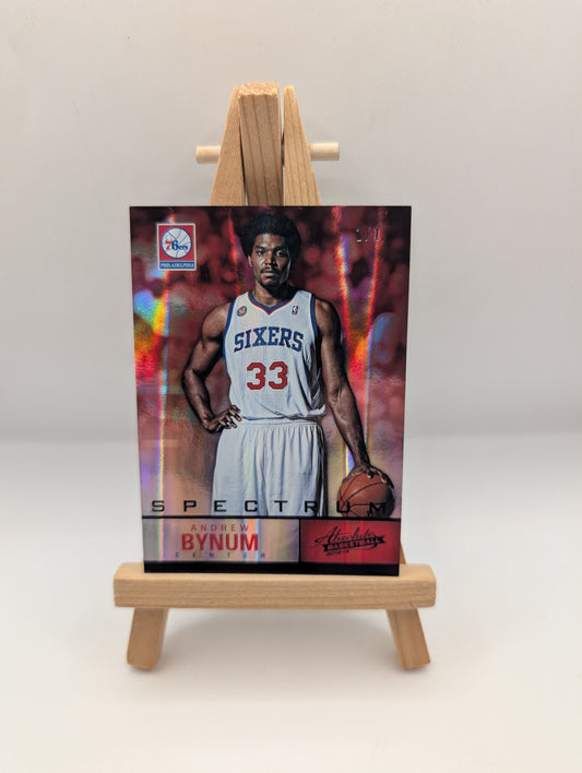 ANDREW BYNUM 2012-13 PANINI ABSOLUTE SPECTRUM 1/1 SSP 76ers FRENLY BRICKS - Open 7 Days