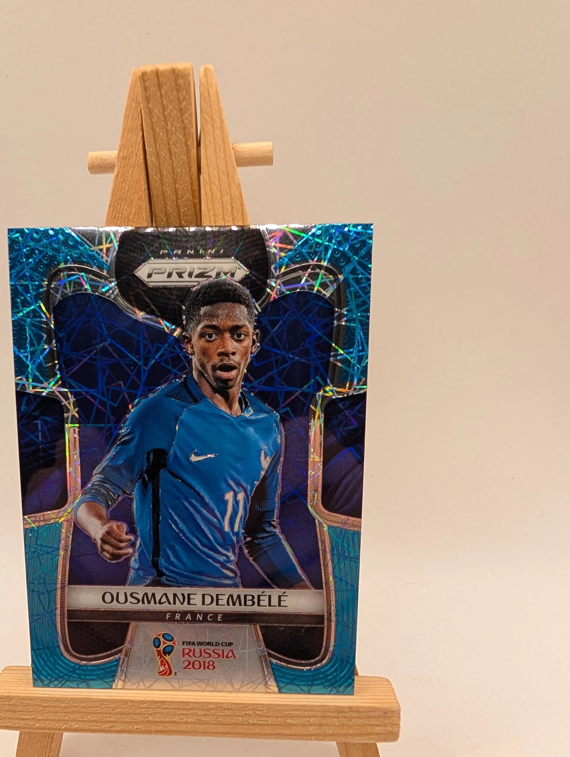 2018 Panini Prizm World Cup #85 Ousmane Dembele Light Blue Lazer #/125 France FRENLY BRICKS - Open 7 Days