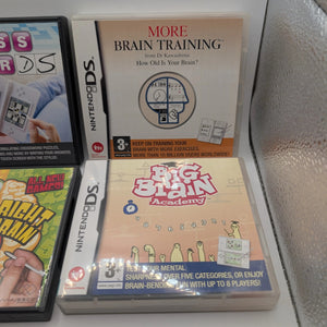 NINTENDO DS Brain Training Game Lot x 4 Games - Includes Manuals, Tested, Pal Working FRENLY BRICKS - Open 7 Days