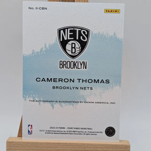 2022 Panini Court Kings Cameron Thomas Impressionist Ink Auto SP Nets FRENLY BRICKS - Open 7 Days