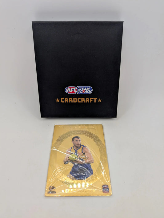Luke Shuey 24k Gold Card Craft 2025 Teamcoach AFL Footy Card West Coast Eagles FRENLY BRICKS - Open 7 Days