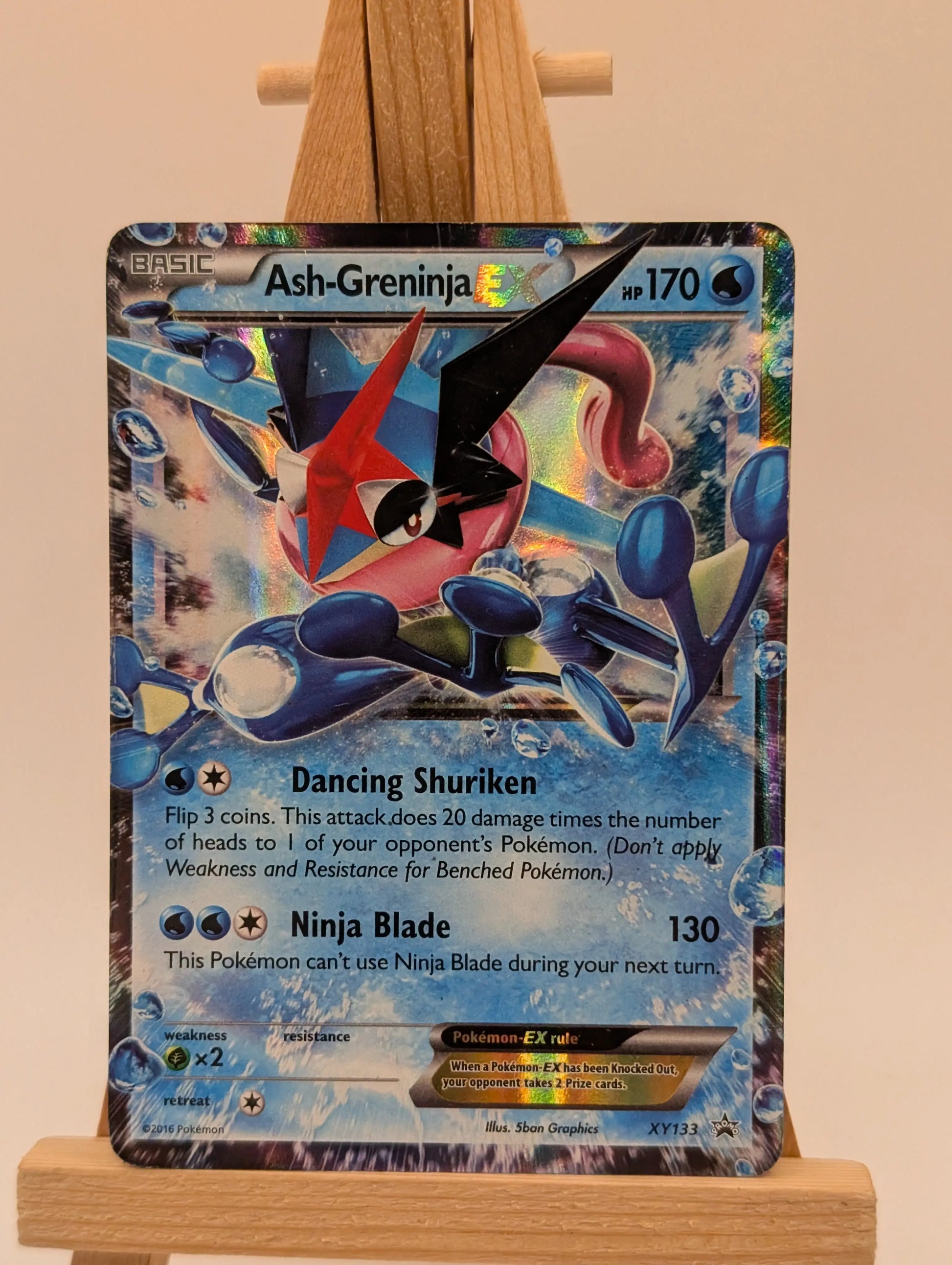 Ash-Greninja EX XY133 Black Star Promo Collection Box Holo Rare Pokemon Card MP FRENLY BRICKS - Open 7 Days