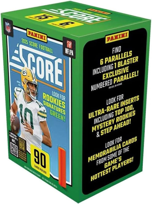 Panini Score 2025 NFL Football Blaster Box Factory Sealed- 90 Cards FRENLY BRICKS - Open 7 Days