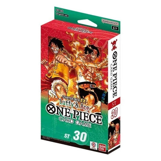 One Piece TCG Starter Deck EX ST-30 Luffy and Ace English FACTORY SEALED FRENLY BRICKS - Open 7 Days