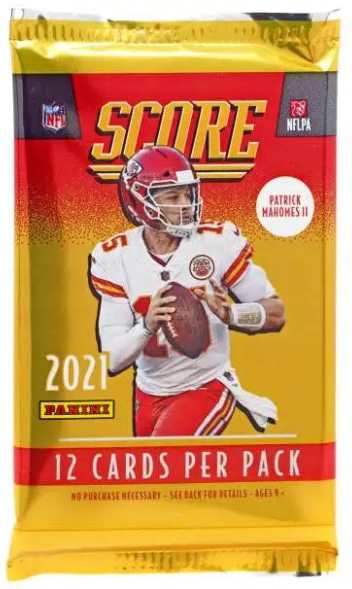 NFL Panini 2021 Score Football Trading Card RETAIL PACK x1 FRENLY BRICKS - Open 7 Days