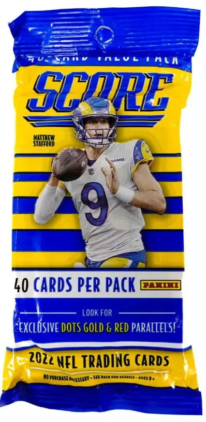 2022 Panini Score Football Jumbo Value Pack (Gold & Red Dots Parallels!) FRENLY BRICKS - Open 7 Days