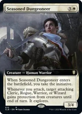 Seasoned Dungeoneer (Extended Art) Commander Legends: Battle for Baldur's Gate Variants (R) Collector #: 610 FRENLY BRICKS - Open 7 Days