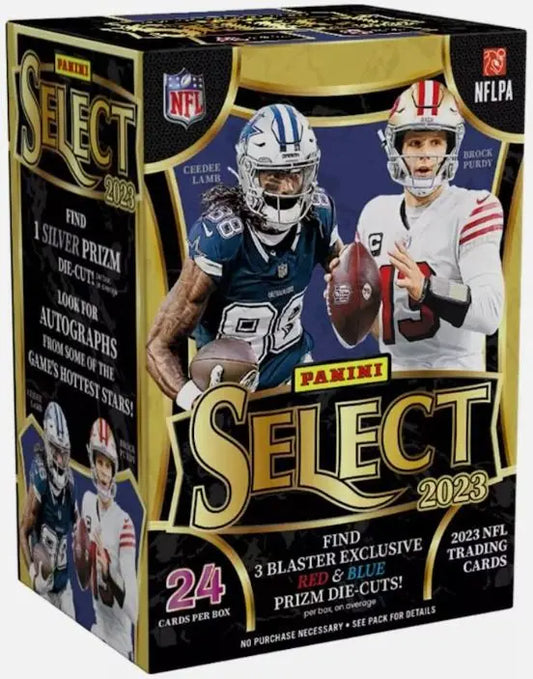 2023 Panini Select Football 6-Pack Blaster Box (Red & Blue Prizms!) FRENLY BRICKS - Open 7 Days