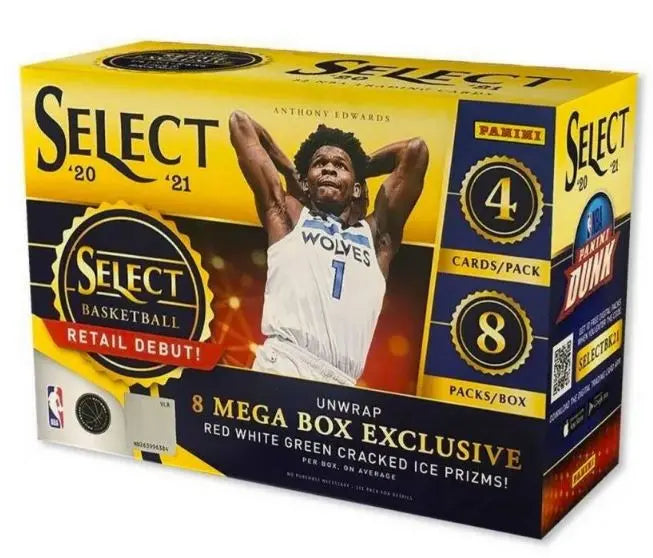 2020-21 PANINI SELECT BASKETBALL MEGA BOX FRENLY BRICKS - Open 7 Days