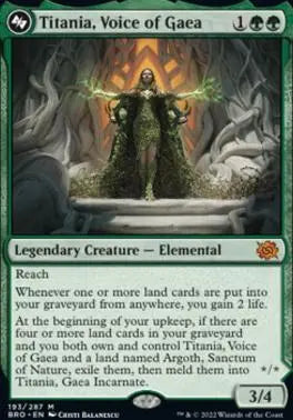 Titania, Voice of Gaea The Brothers' War (M) Collector #: 193 FRENLY BRICKS - Open 7 Days